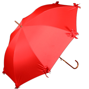 蝴蝶结红色的结婚用伞新娘伞接新娘出门专用长柄婚伞婚礼雨伞喜伞