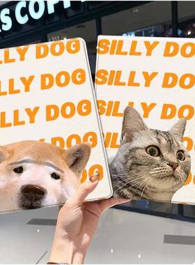 猫咪小狗ipad10保护套pro2024款11寸5苹果air7平板mini6壳4迷你3适用2三折2020带笔槽8第9代2021情侣2018可爱