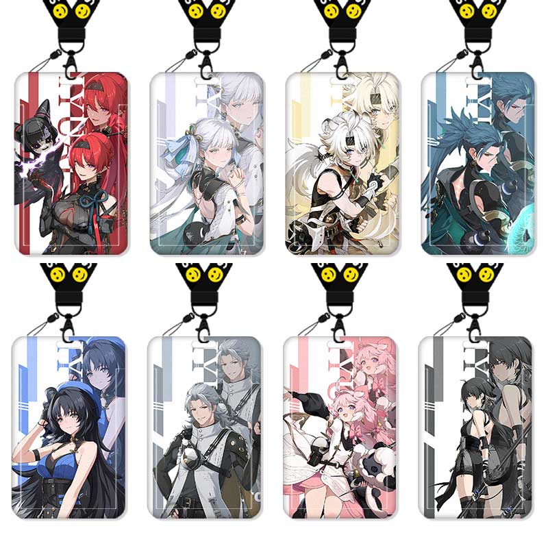 鸣潮二次元卡套饭卡校园卡身份证保护套公交卡学生水卡证件小卡片套工作证工牌证件套校牌挂绳防丢高颜值周边