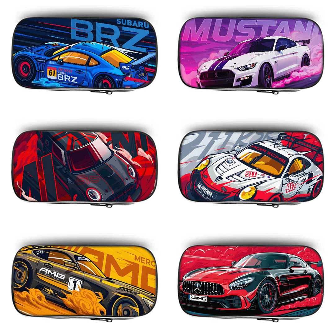 JDW极品飞车笔袋小学生铅笔盒2026新款超火文具袋初中生笔盒学生文具盒儿童网红爆款男女生男孩款大容量跑车