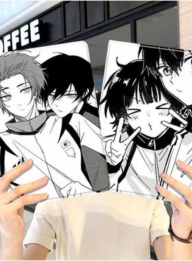 蓝色监狱ipad10保护套pro2024款11寸5苹果air6平板mini7壳4迷你3适用2三折1带笔槽2018九8第9代2020动漫周边