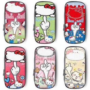 凯蒂猫笔袋小学生铅笔盒2026新款超火文具袋初中生笔盒学生文具盒儿童一年级女生女孩款恶搞怪抽象Hellokitty