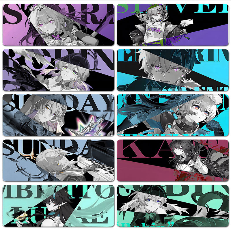 崩坏星穹铁道鼠标垫超大号2025新款电脑垫子键盘桌垫二次元游戏女