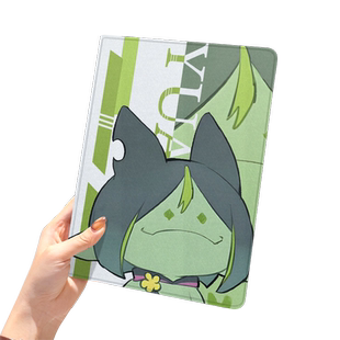 原神兰那罗2024款ipad10保护套pro2018苹果mini5外套ipod9迷你4壳air6适用2平板3带笔槽十7第8代ioad三折周边