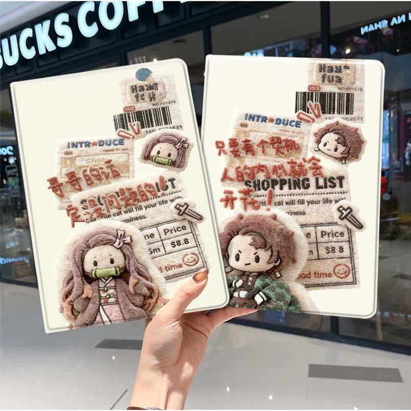 鬼灭之刃ipad10保护套pro2024款11寸5苹果air7平板mini6壳4迷你3适用2三折2020带笔槽8第9代2021时透无一郎九