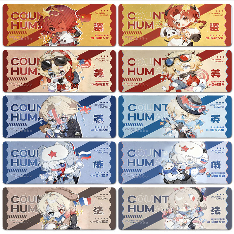 CH国拟五常鼠标垫超大号2025新款电脑垫子键盘桌垫同人周边定制女