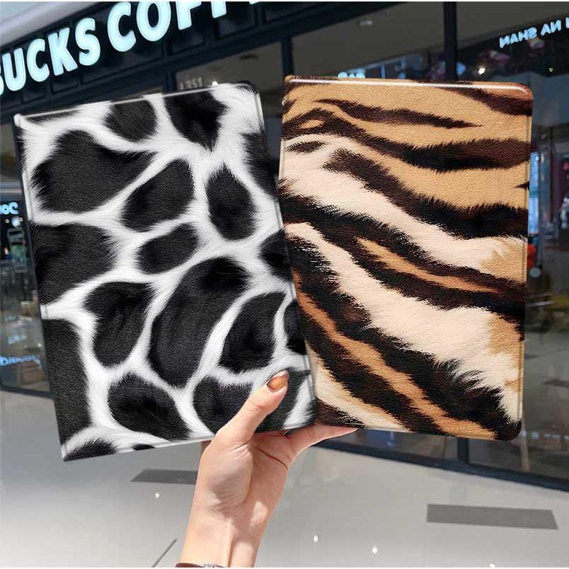 ins风豹纹ipad10保护套pro2024款11寸5苹果air7平板mini6壳4迷你3适用2三折2020带笔槽8第9代2021创意2018九