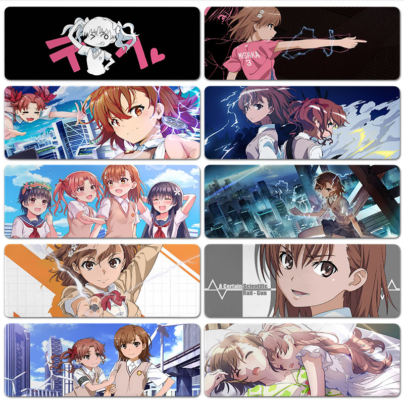 御坂美琴鼠标垫子超大号桌垫办公电脑键盘垫科学超电磁炮二次元大