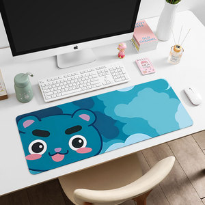盈通樱瞳花嫁鼠标垫超大号桌垫办公电脑键盘垫工位二次元萌宠周边