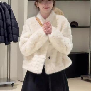 JOYIASS独特漂亮的羊羔毛加厚外套女2025新款秋冬季高级感超好看