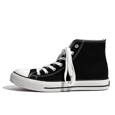 回力帆布鞋男鞋2024夏季男士布鞋男款高帮透气情侣休闲黑色板鞋子