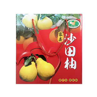 水果包装盒柚子礼盒4个装蜜柚沙田柚礼品盒容县柚子箱量大优惠