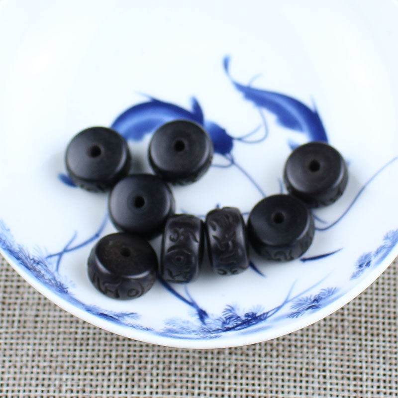 厂家雷击枣木散珠桶珠算盘珠雕刻莲花珠DIY配件材料六字真言,饰品/流行首饰/时尚饰品新,黑曜石,淘宝优惠券,粉丝福利购,淘宝优惠卷