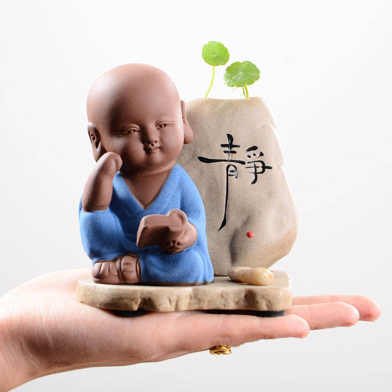 小和尚花瓶摆件茶宠水培桌面摆件静禅意家居客厅插花电视柜花盆,鲜花速递/花卉仿真/绿植园艺,花瓶,淘宝优惠券,粉丝福利购,淘宝优惠卷