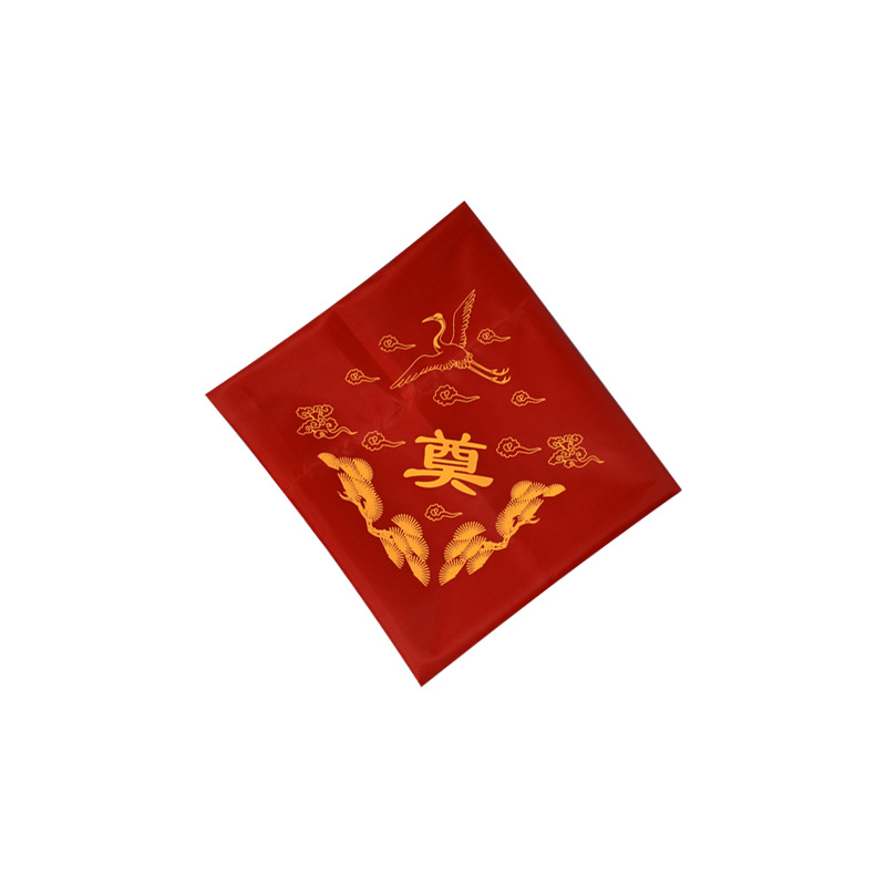 百年家事殡葬厂家高档骨灰盒六件套盖脸布垫布送老人寿终白事逝世