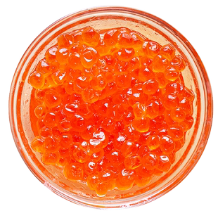 丹麦虹鳟三文鱼鱼子酱刺身鱼籽寿司专用鱼籽酱罐头鲑鱼卵红鱼子酱