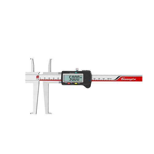 新款桂林广路刀片双槽卡尺0-150/200/300mm带仪表数显标准游包邮