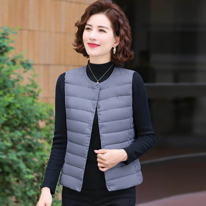 JOYIASS轻薄内胆马甲女外穿上衣2025新款冬季爆款修身背心红色外