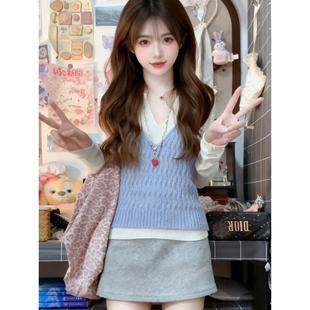 JOYIASS秋装超火一整套穿搭绝美高级感轻奢富家千金miu系包臀裙子