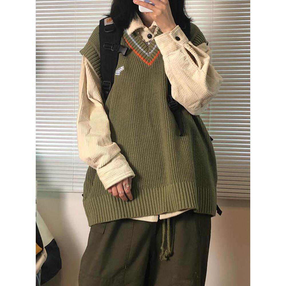 JOYIASS早秋穿搭毛衣针织马甲女叠穿设计感轻熟巨好看气质背心上