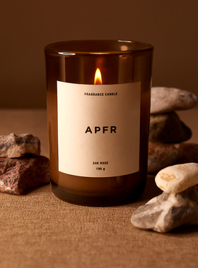 APFR香薰蜡烛室内卧室小众简约ins香氛apotheke情人节家居礼物