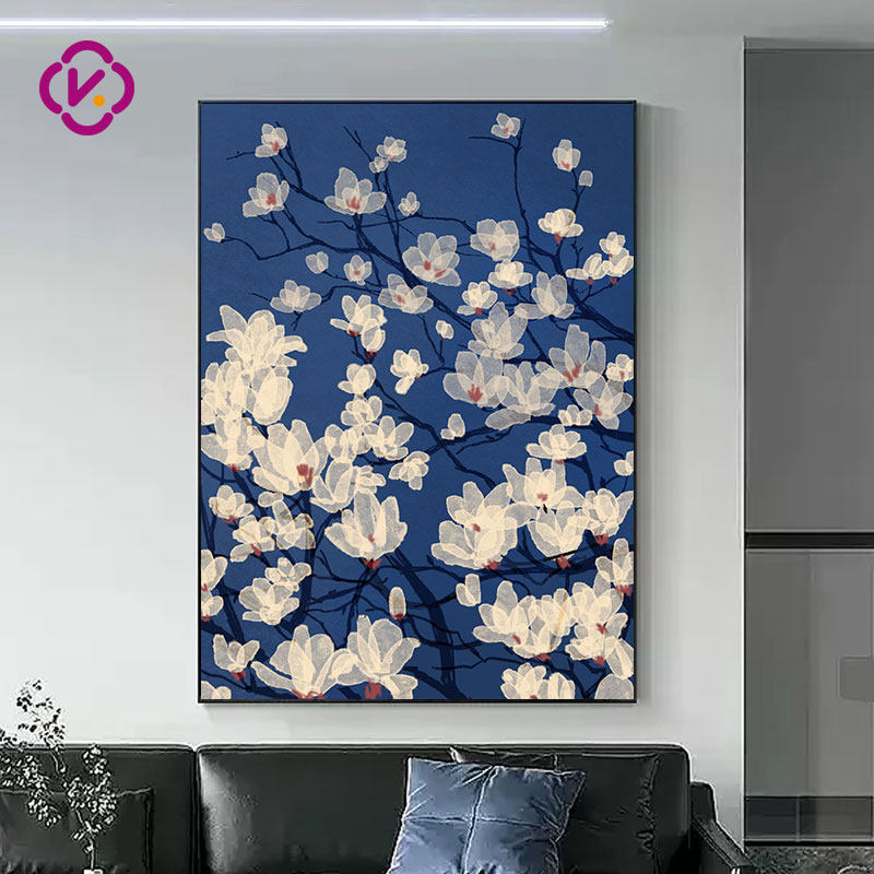 珂云玉兰花开新款满钻钻石画