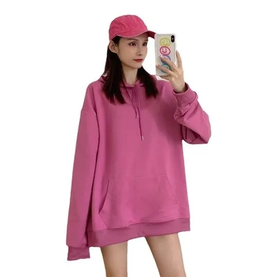 薄款纯色卫衣宿舍春秋新闺蜜装聚会连帽姐妹装多人沙雕糖果色