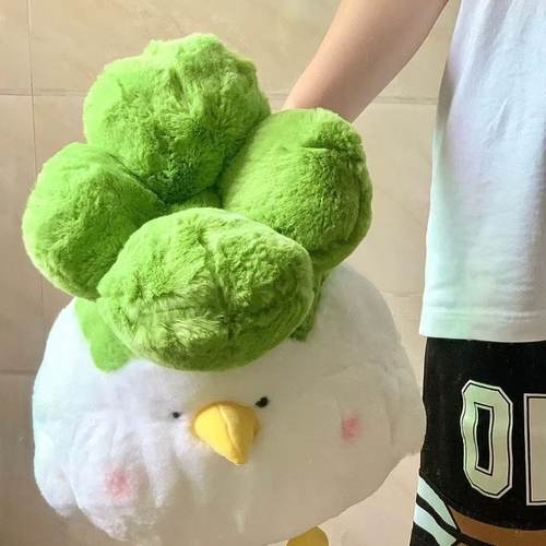 520可爱蒜鸟菜鸡玩偶公仔搞怪小菜毛绒玩具睡觉布娃娃生日礼物