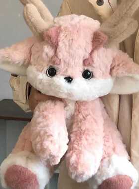 新款网红抖音小粉龙玩偶公仔毛绒玩具可爱陪睡抱枕送男女生日礼物