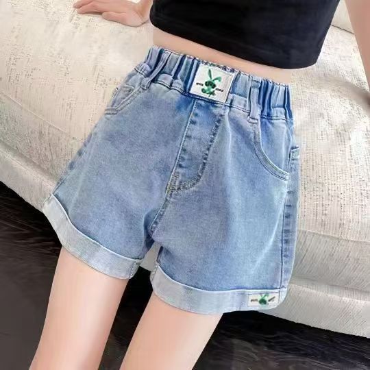 女童牛仔短裤2025夏新款儿童外穿薄款宽松牛仔短裤中大童女孩裤子