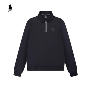 PAOLO GARAGE打底衫男士秋冬新款半拉链长袖T恤衫商务休闲上衣男