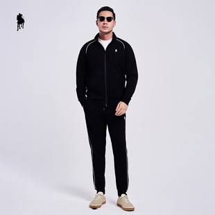 PAOLO GARAGE运动休闲套装男秋冬新款户外运动外套长裤男士两件套