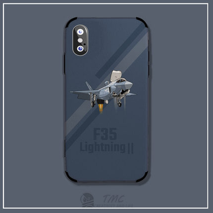 个性美军战斗机F35手机壳适用于苹果13promax全包iPhone14plus小米13硅胶华为nova8红米K60/iqoo10/reno9防摔