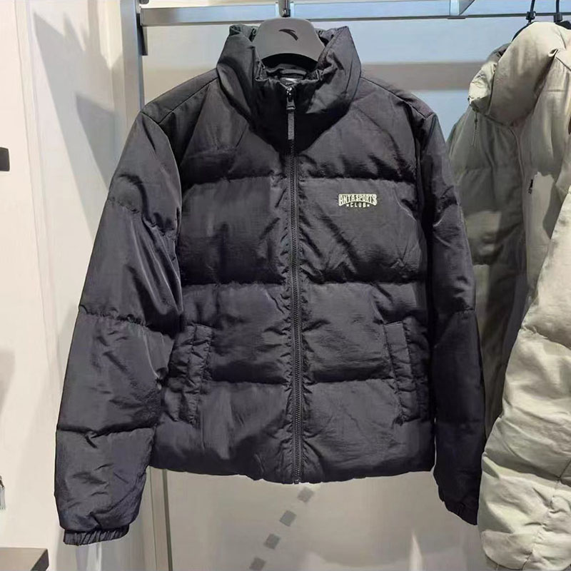 安踏立领短款羽绒服夹克鸭绒外套