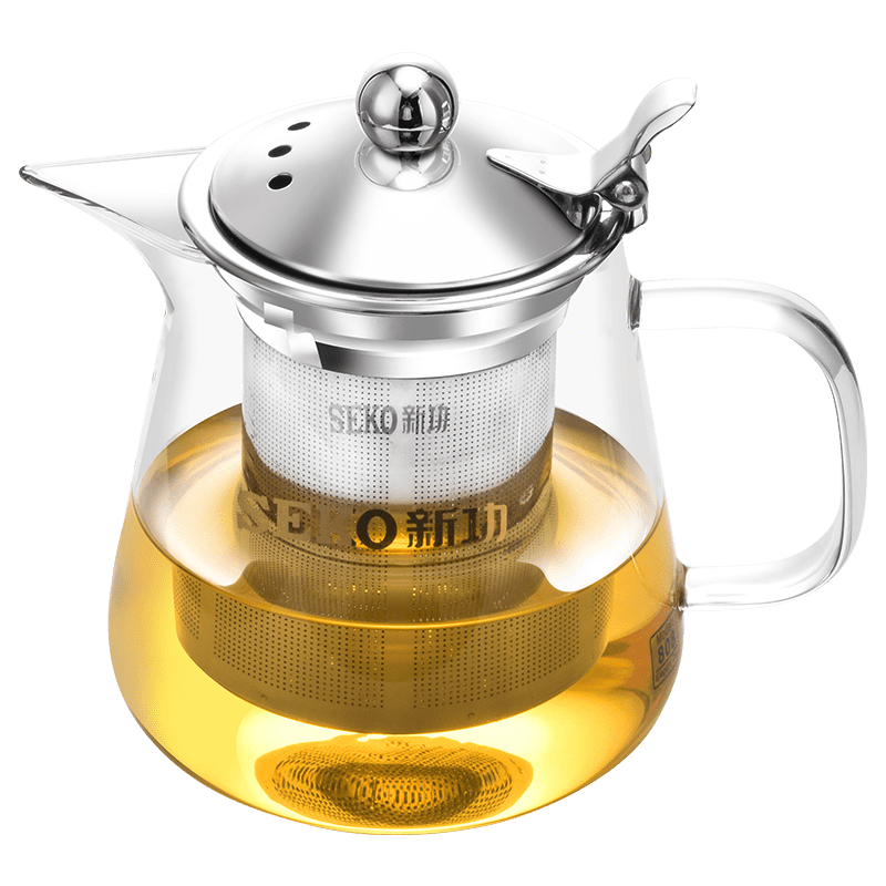 新功808飘逸杯茶水分离泡茶壶隔茶壶耐高温玻璃过滤花茶杯冲茶壶