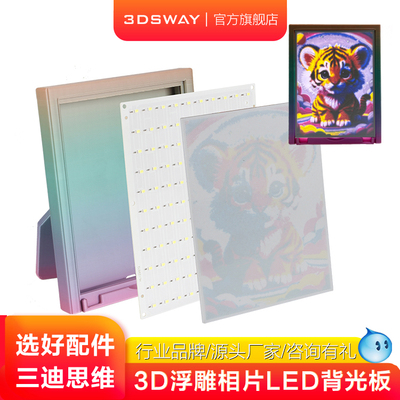 3DSWAYCMYK浮雕背光LED浮雕灯板