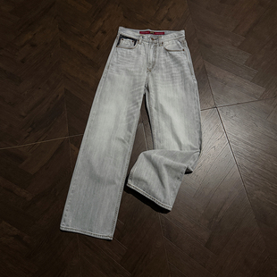 Ntalk 12.5oz彩边赤耳云烟灰马毛皮牌高级雾面感宽松直筒牛仔裤