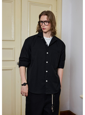 Ntalk 进口帝人舒柔特面料轻薄速干垂感弹力松弛简约高级口粮衬衫