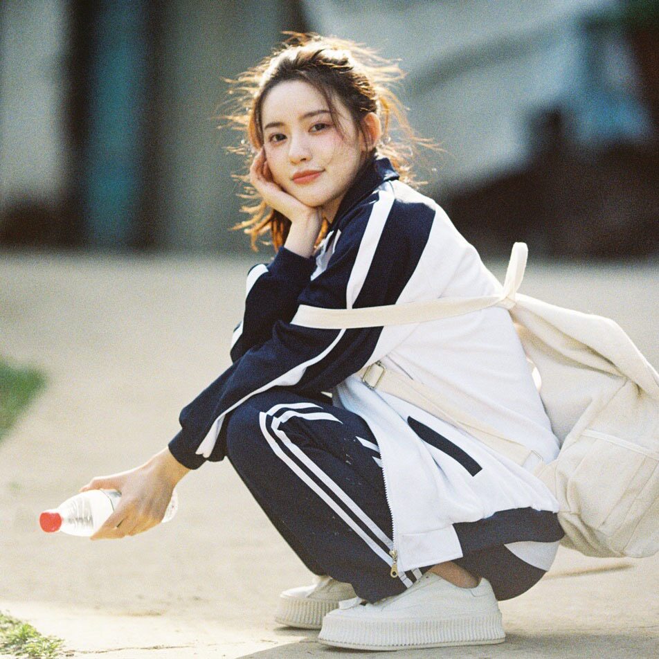 学生校服套装上衣高中生纯棉白T裤子外套初中男女运动会班服短袖图片