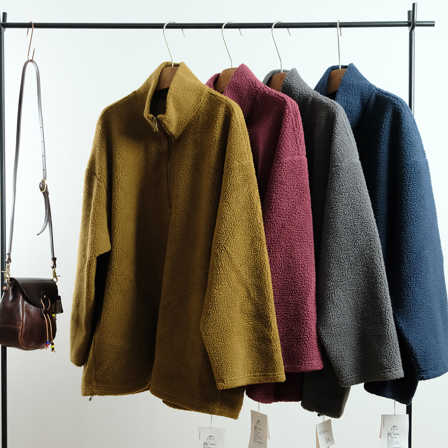 韩版休闲时尚加厚羊羔毛外套