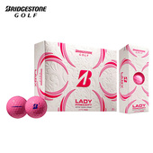 LADY粉色女士双层球比赛用球彩色球 高尔夫球普利司通BRIDGESTONE