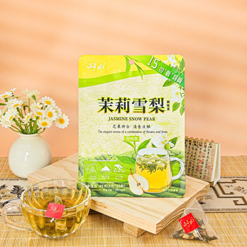 知福茶叶商超同款茉莉雪梨绿茶三角包袋泡茶方便冲泡
