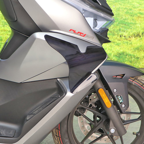 适用隆鑫无极SR250GT腿部挡风板前腿风挡LX250T挡风板茶色无损装