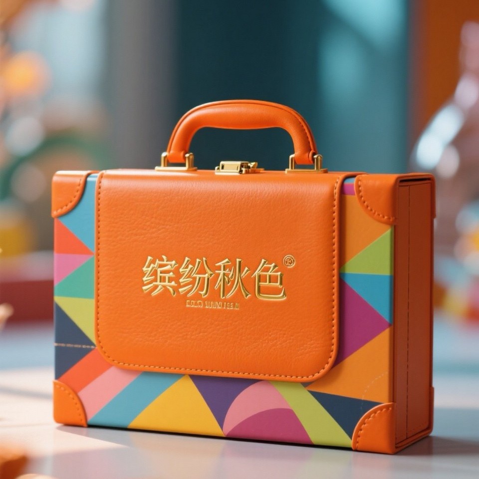 高档中秋节月饼红酒礼盒翻盖皮质空盒公司伴手礼包装盒手提箱