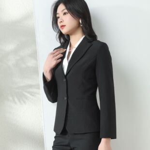 商务OL通勤银行上班工作服大学生职业装 春秋新款 女 套装 西装