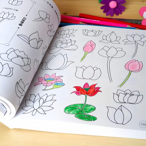 儿童简笔画5000例宝宝入门学画画小学生自学零基础启蒙加厚涂色本
