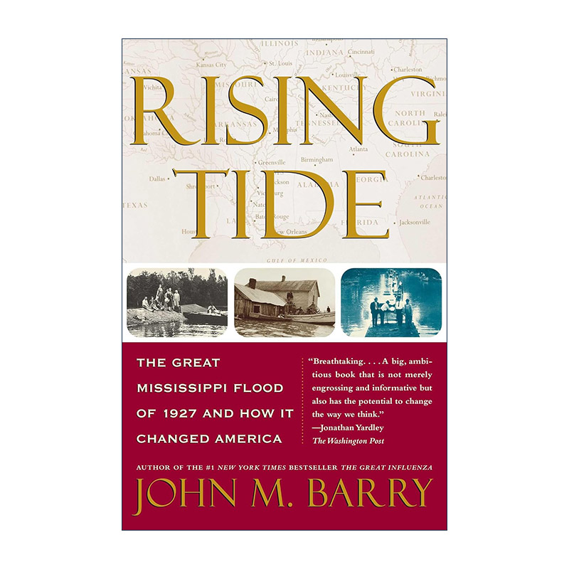 英文原版 Rising Tide 大浪涌起 1927年密西西比河大洪水怎样改变了美国 帕克曼奖 美国全国图书评论奖 史密斯奖 英文版