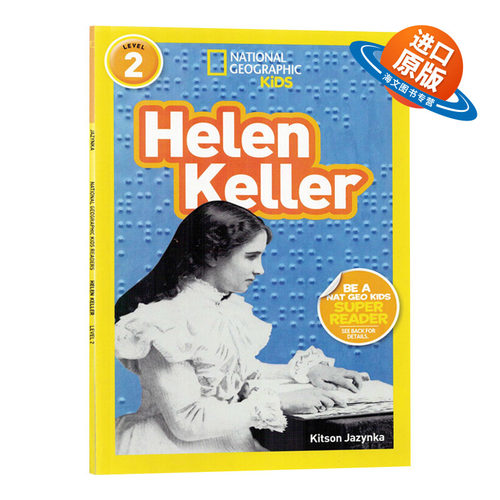 英文原版 National Geographic Kids Readers L2 Helen Keller 国家地理分级读物第2级 海伦凯勒 英文版 进口英语原版书籍