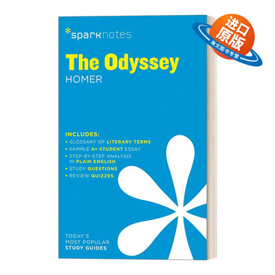 英文原版 Odyssey 奥德赛 SparkNotes Literature Guide文学导读系列 英文版 进口英语原版书籍