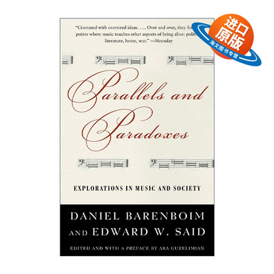 英文原版 Parallels and Paradoxes 在音乐与社会中探寻 巴伦博依姆 萨依德谈话录 Daniel Barenboim 英文版 进口英语原版书籍